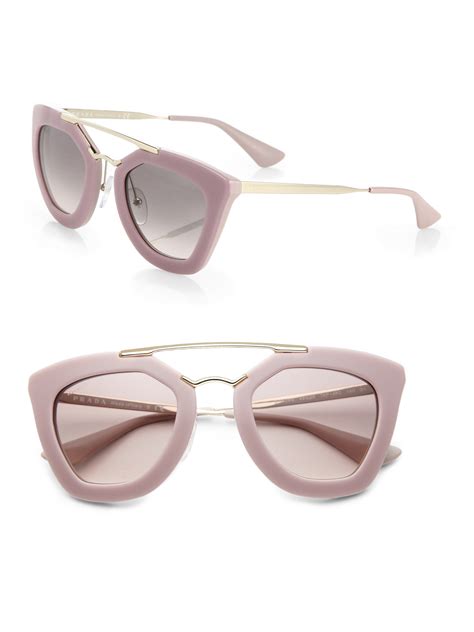 pink sunglasses prada|crystal pink Prada glasses.